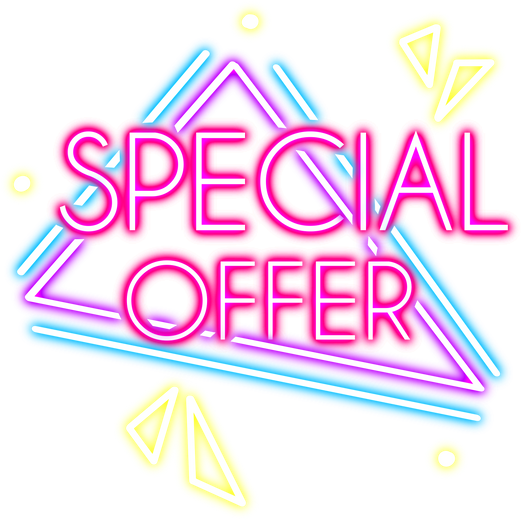 Special offer Neon sign illustration